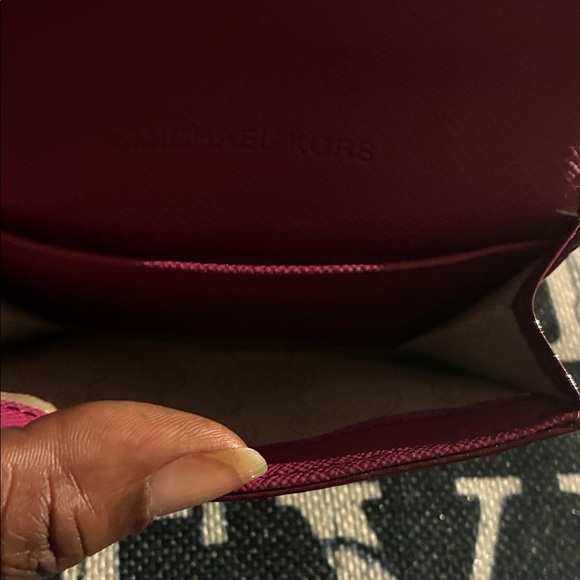 Michael Kors Burgundy Card Holder - Picture 5 of 8
